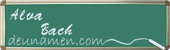 Alva Bach Visitenkarte